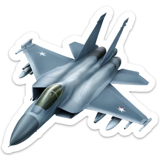 Fighter jet sticker