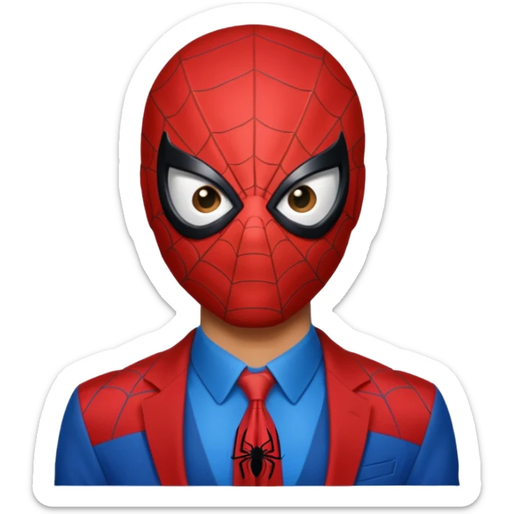 Realistic Spider-Man sticker