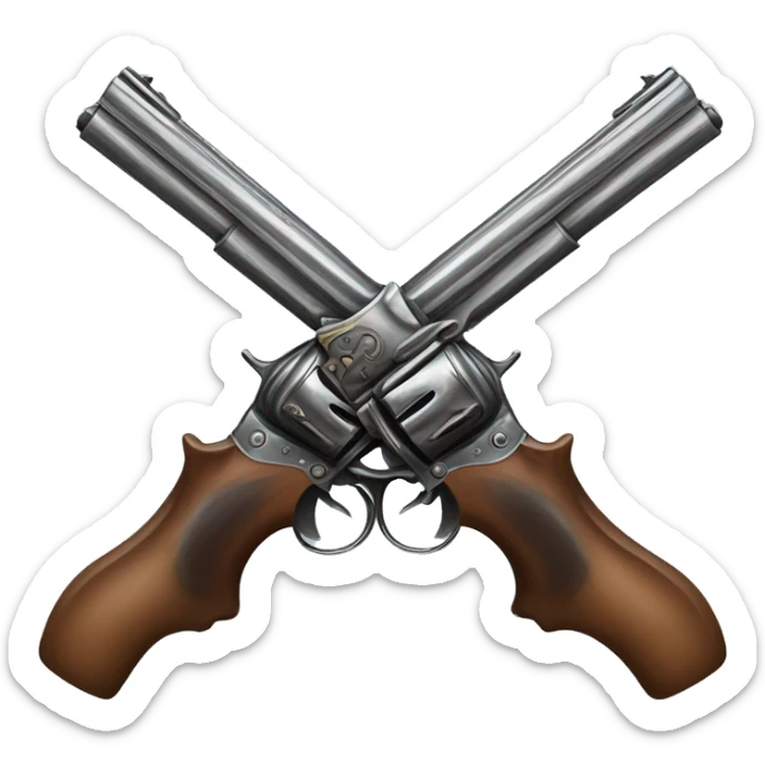 Bridgerton Inspired Emoji : Dueling Pistols – To capture the dramatic moments of dueling, passion, and honor. sticker