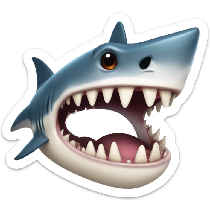 shark tongue sticker