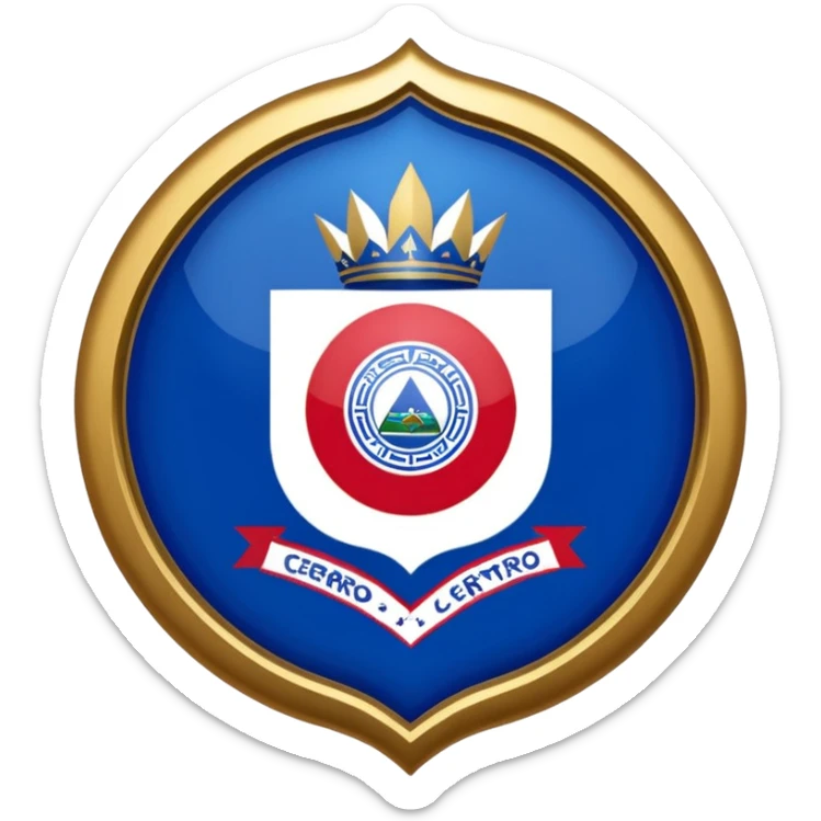 Escudo del club cerro porteño de Paraguay escudo original sticker