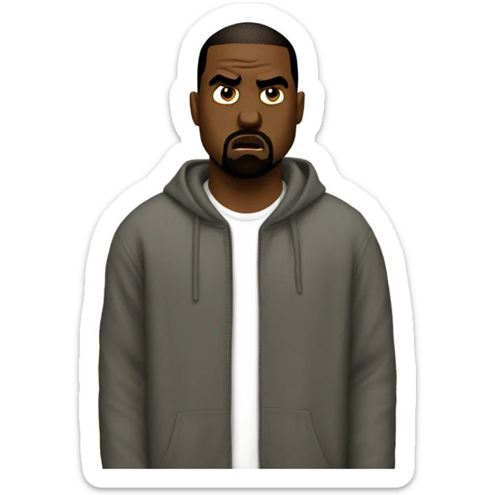 kanye angry sticker