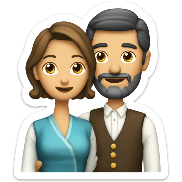 dispositivo de señal de socorro, donde aparece una pareja de tango en vez de socorro,  sticker