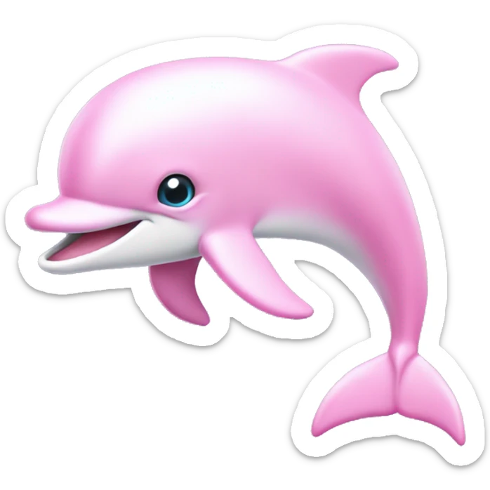 Pastel-pink-colors-dolphin sticker