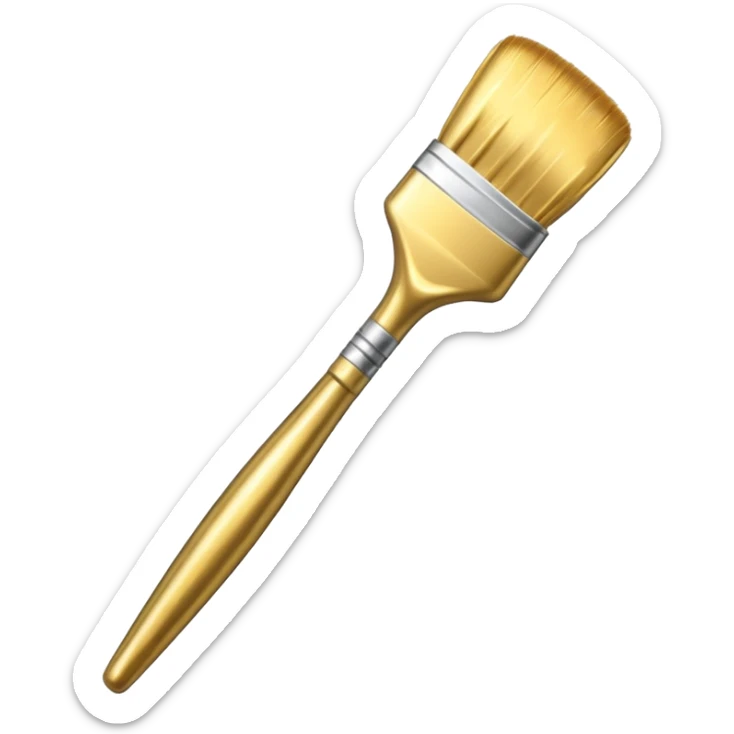 golden brush sticker