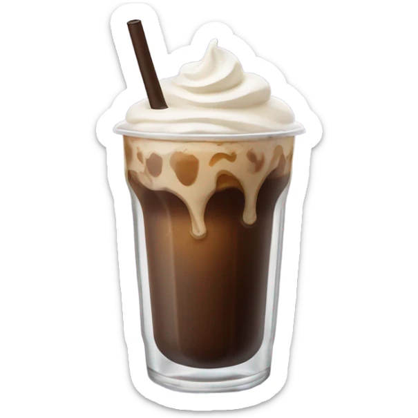 Iced coffee sticker