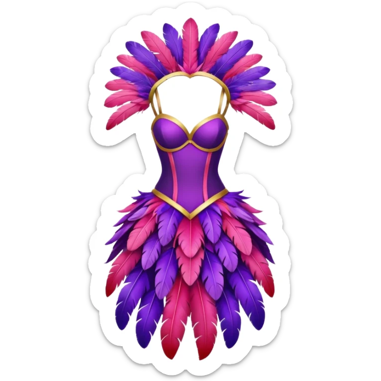 carnival-mas-costume,-red,-purple-and-pink-preferably,-full-costume-feathers-at-the-back- sticker