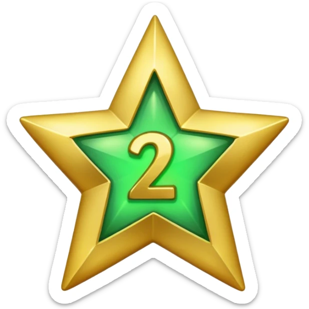 Emogie of verified  of star of 24 and tick  sticker
