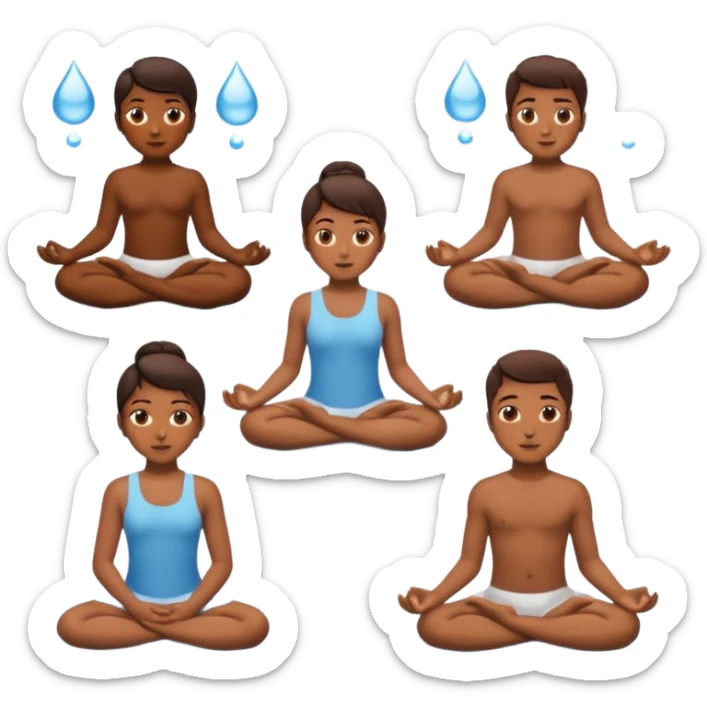 craeate me a series of emojis for those excersises:

Nose
Sit
Lay down
Spin
Focus
Drop
Walk next to me sticker