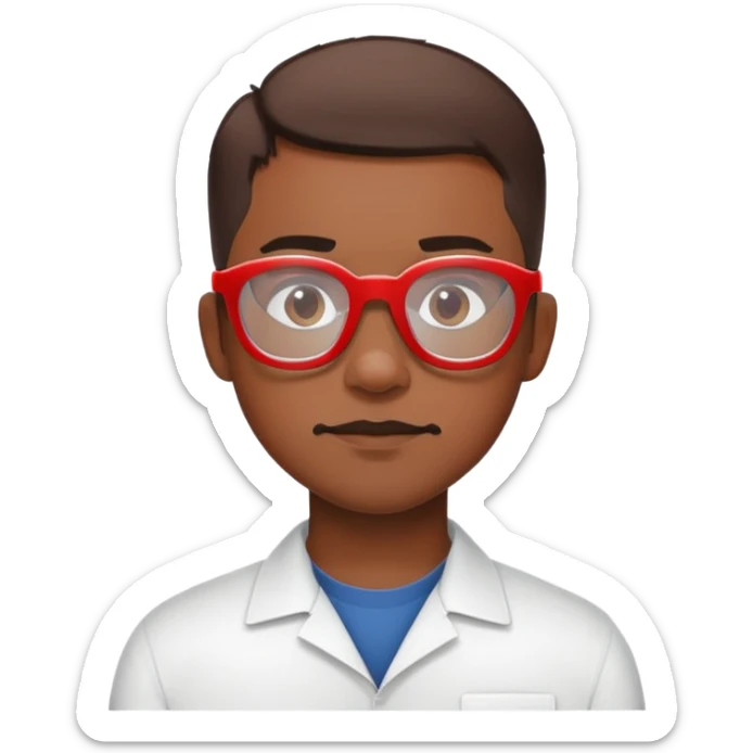 sam wilson with short hair, side-whiskers, and wear white-red safety glasses from  from captain america: civil war sticker