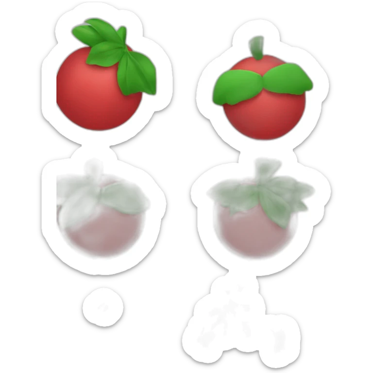 un adorno navideño circular rojo y verde con  la palabra Dalia en el centro. sticker