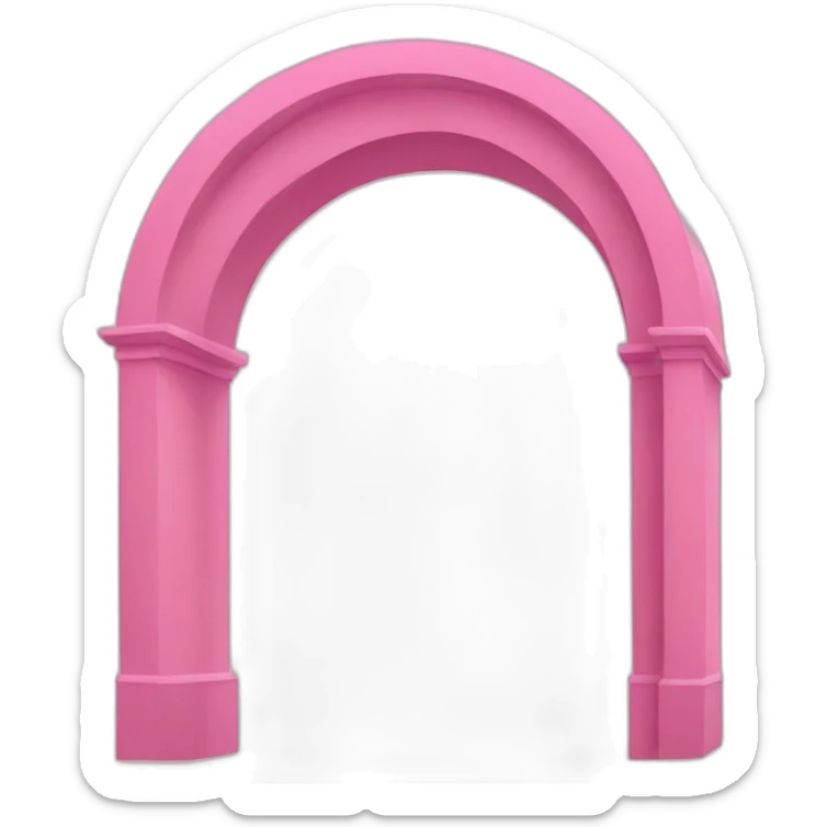 Pink arch sticker