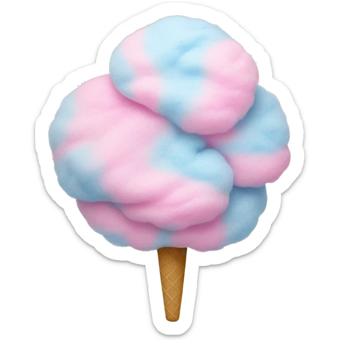 Cotton candy sticker
