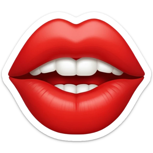 Sexy lips sticker