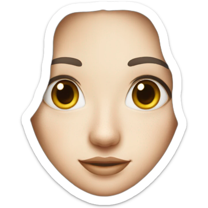 Women and White hair and white skin and freckles sticker