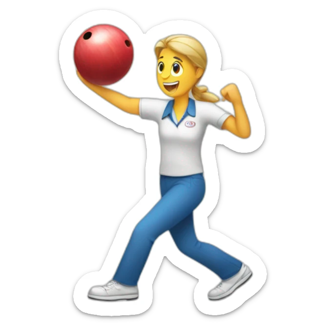 bowling sticker