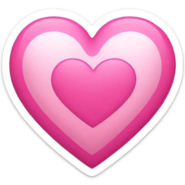 Pink heart  sticker