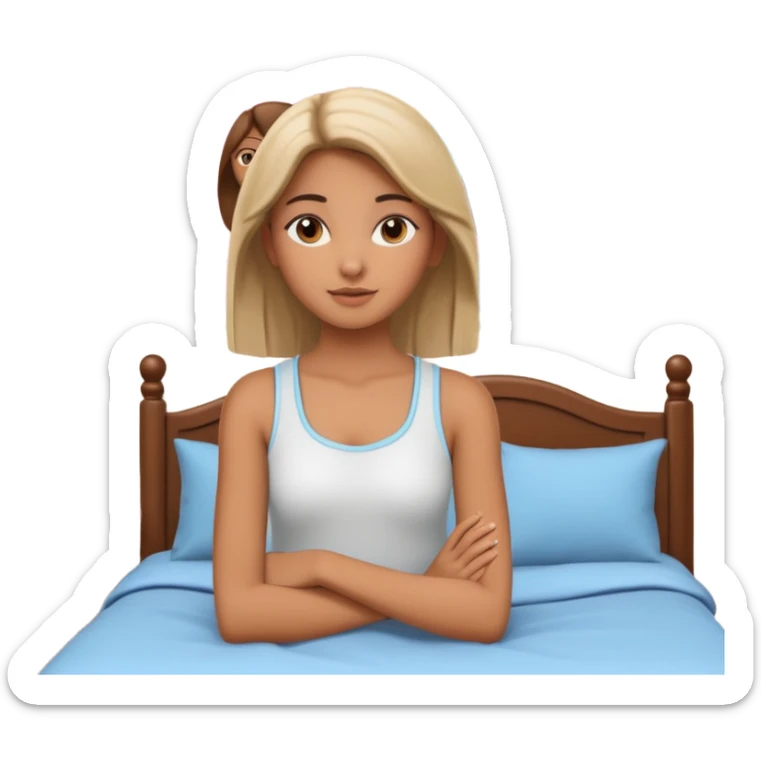 3D rendering realistic still life ultra detailed Tesnage girl bedroom, with Posters on walls sticker