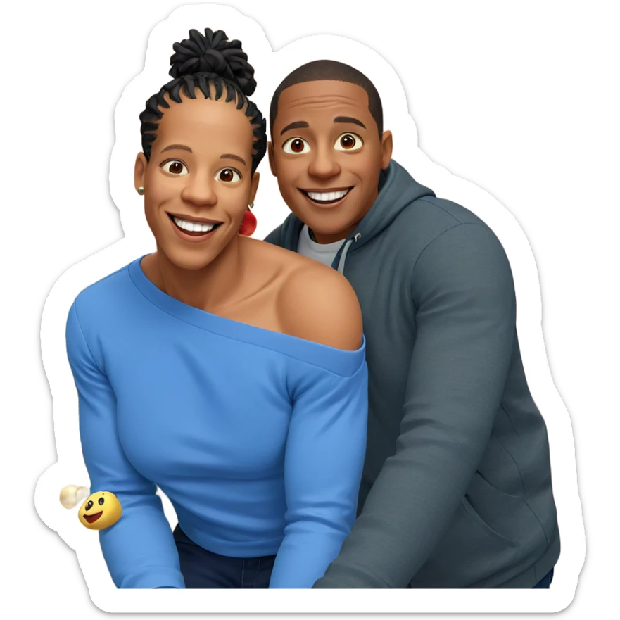 christmas smiles with friends sticker