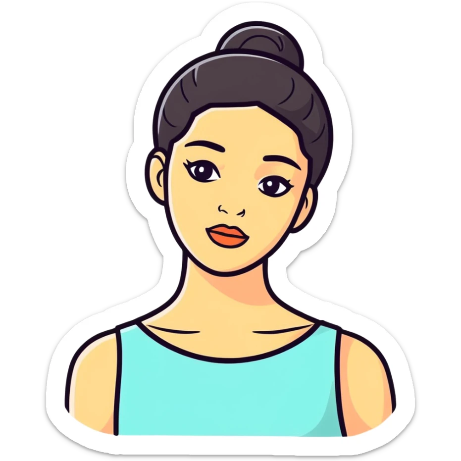 Soin du visage femme noirz sticker