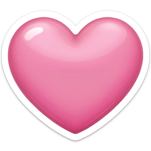 pink heart sticker