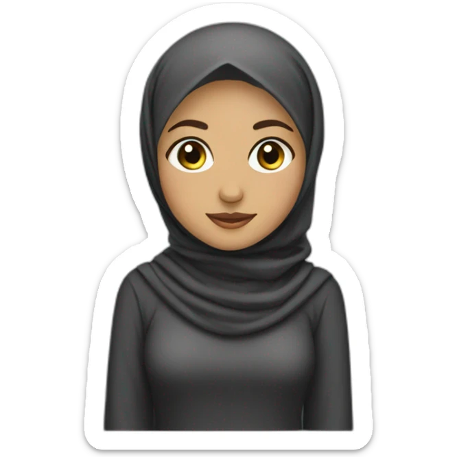Hijab girl sticker