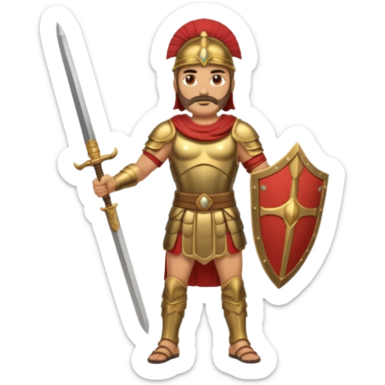 Famoso general cartagines de alto rango de la época púnica, foto del cuerpo entero sticker