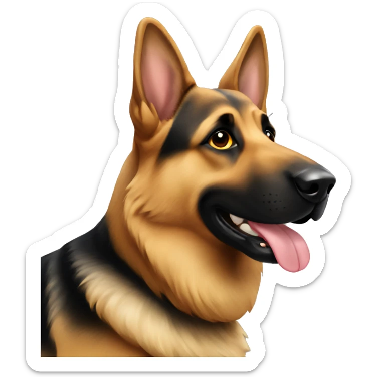 German shepherd sticker