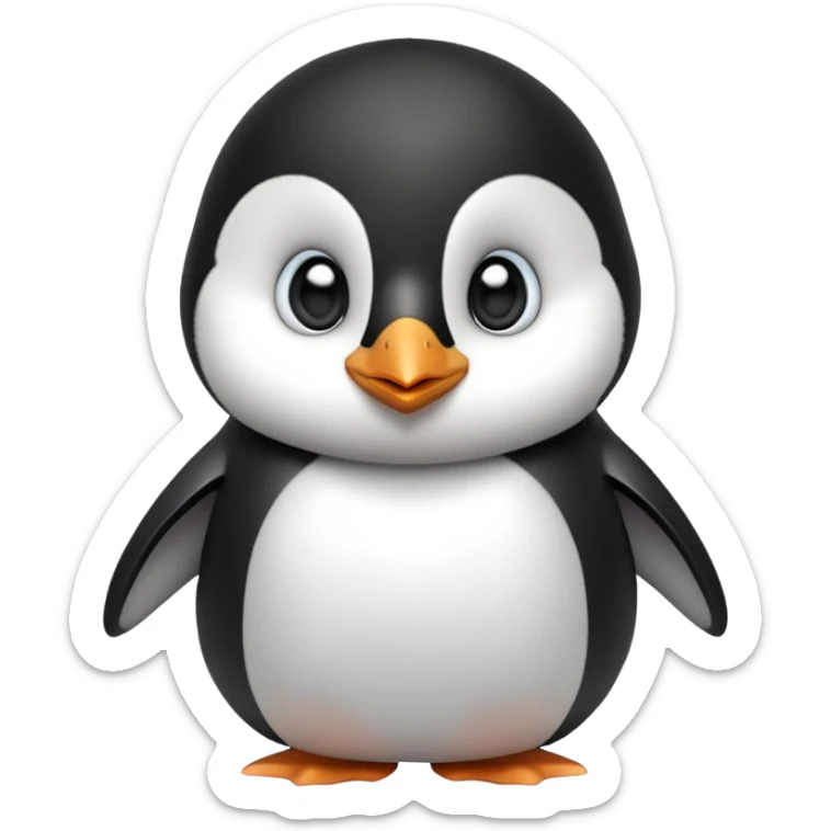 cinematic-noble-baby-penguin-portrait-emoji,-poised-with-an-air-of-innocent-regality,-featuring-soft,-downy-feathers-in-crisp-black-and-white-and-wide,-soulful-eyes,-simplified-yet-sharp-and-sophisticated-features,-highly-detailed,-glow (4) sticker