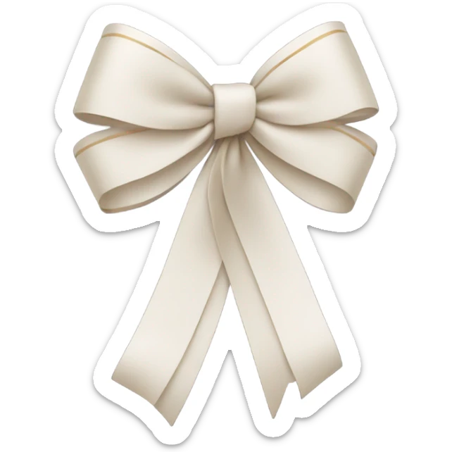 Bow sticker