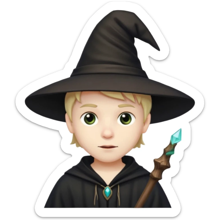 BOy Witch sticker