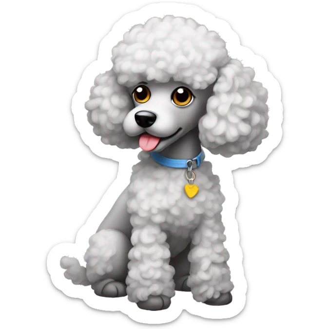 poodle poor sticker