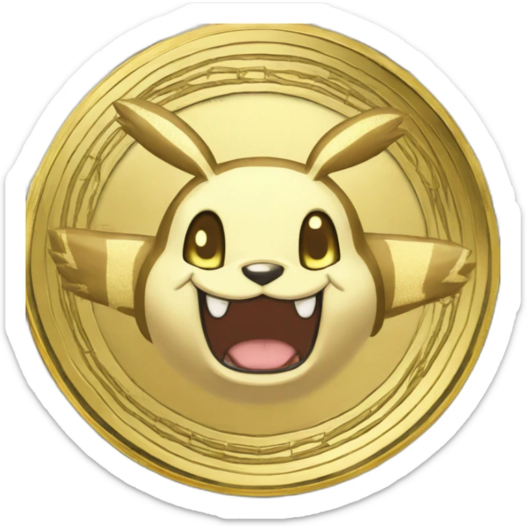 pokemon money gold coin pokecoin pokedollar dollar sticker