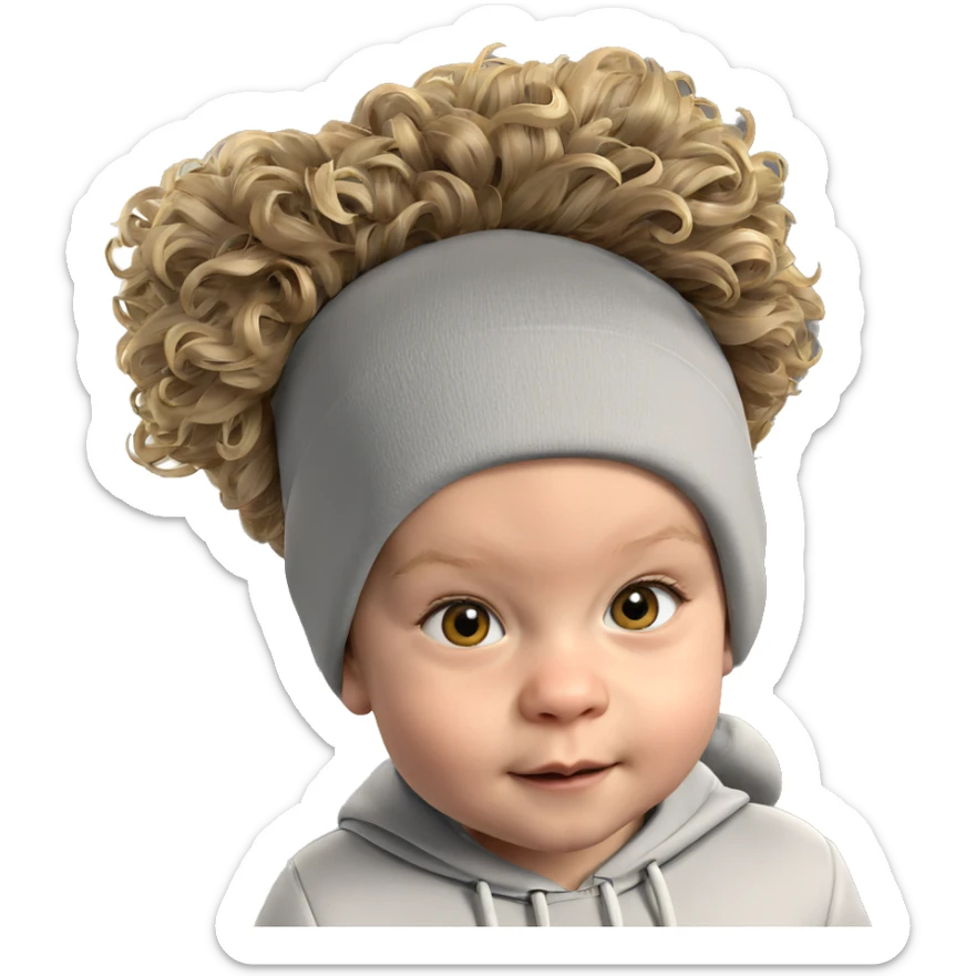 realistic portrait of a girl sticker