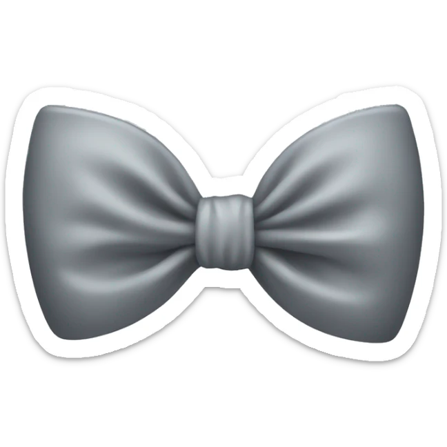 Grey bow  sticker