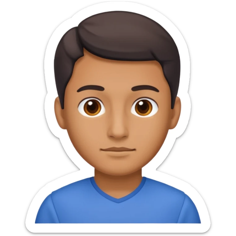 blue dress man sticker