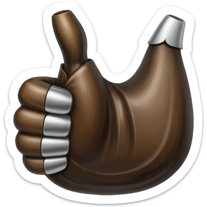 Emoji like (thumbs up) bull's hoof emoji sticker