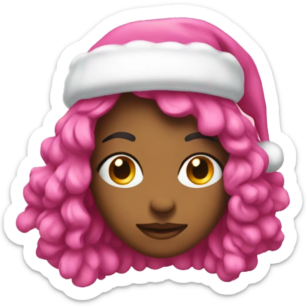 Christmas pink  sticker