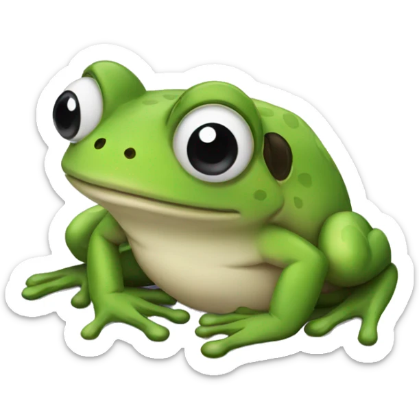 Frog sticker