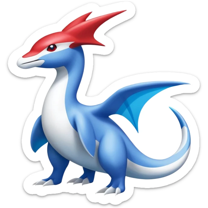 Dragonair-Latios-Latias-Fakémon-hybrid-creature (full body)  sticker
