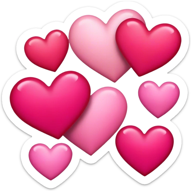Hearts sticker