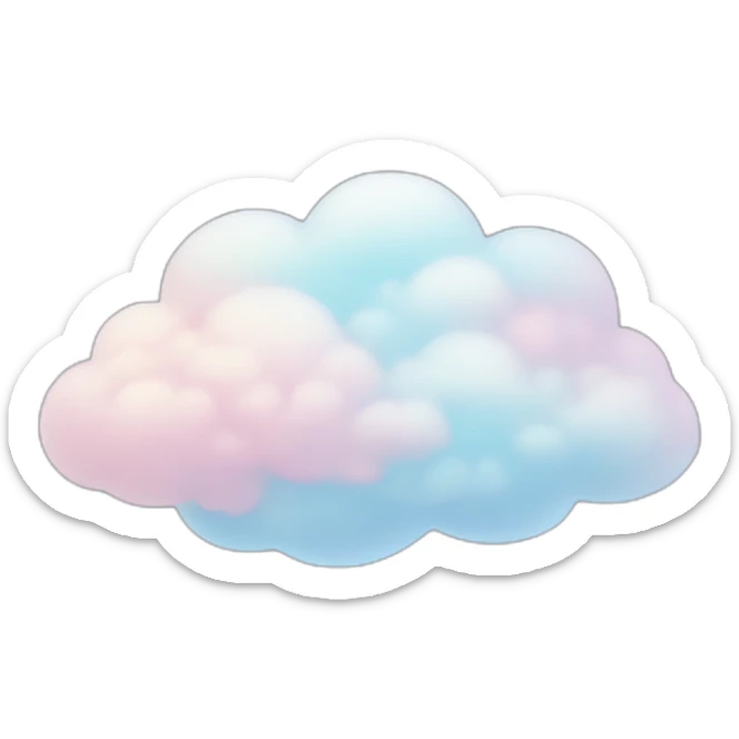 Pastel Cloud sticker