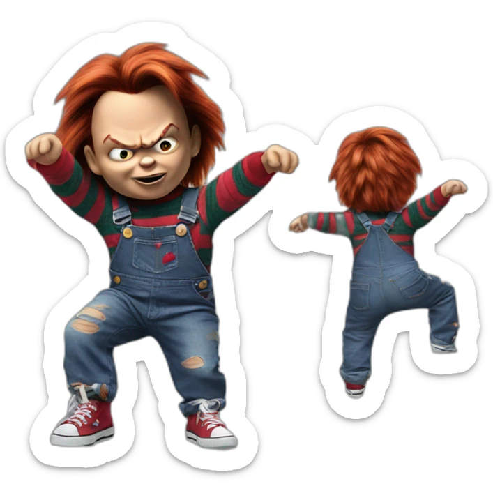 Chucky twerking sticker