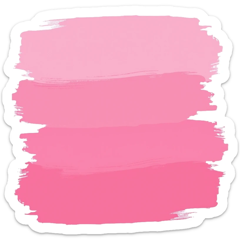 Pink color swatch sticker