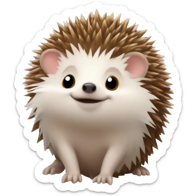 hedgehog with ྀིྀ sticker