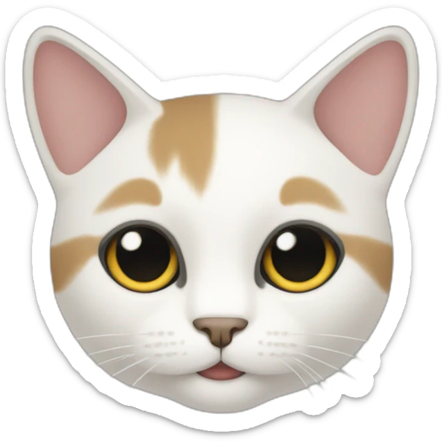 gato minimalista sticker