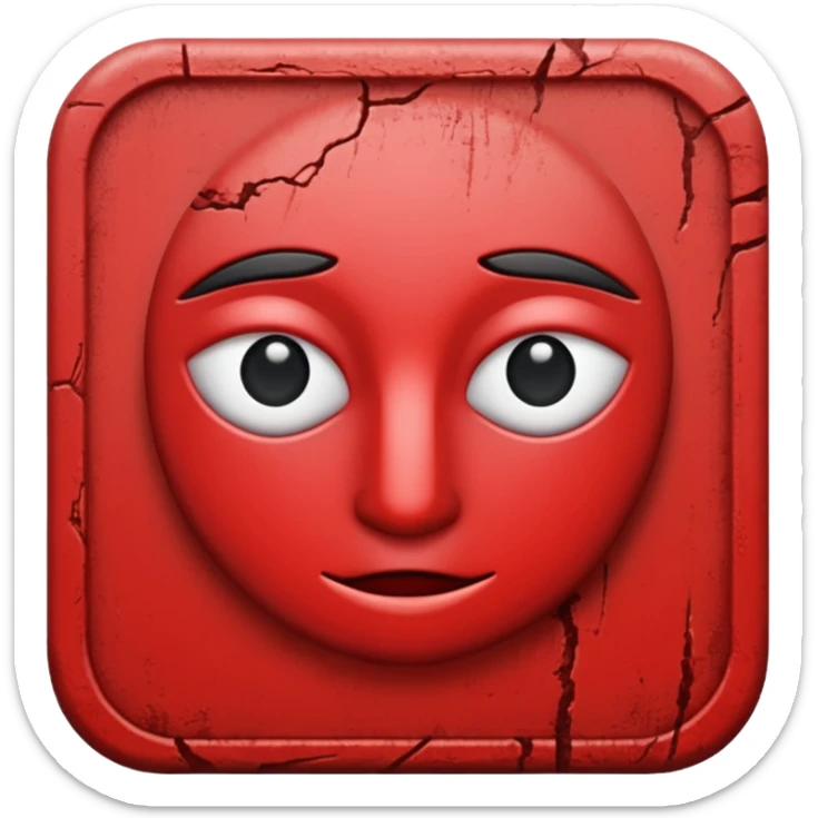 Symbol of sacrifice in berserk in red colour sticker