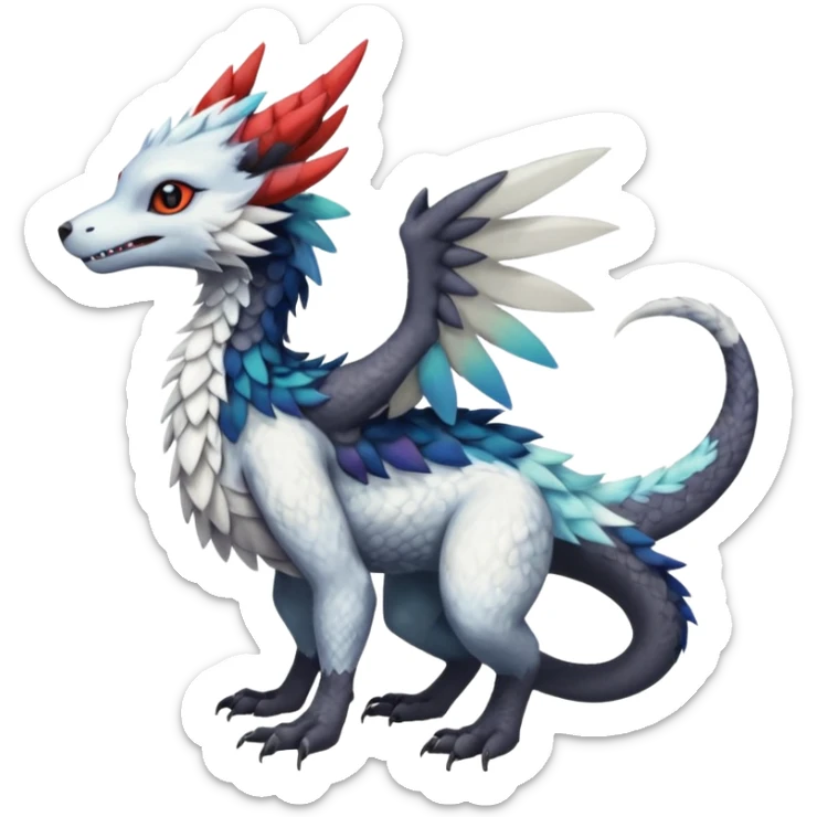 "Dutch Angel Dragon"-Trico-Silvally-Vernid-Sergal-hybrid-fusion sticker