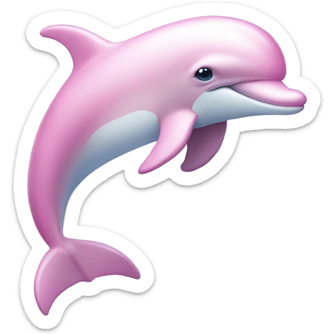 Pastel-pink-colors-dolphin sticker
