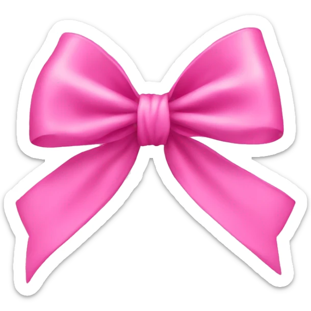 bow pink sticker